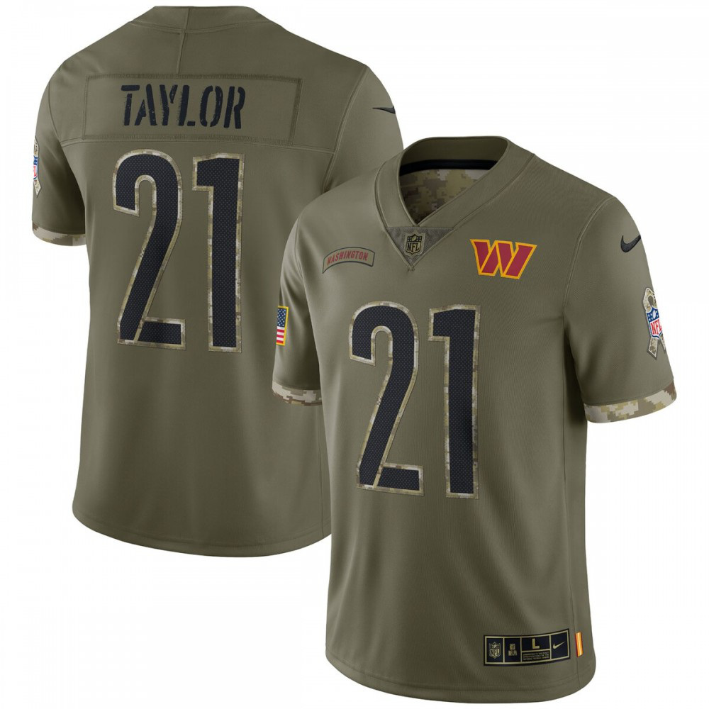 Sean Taylor Washington Commanders 2022 Salute To Service Retired Player Limited Jersey - Olive-GridironStore